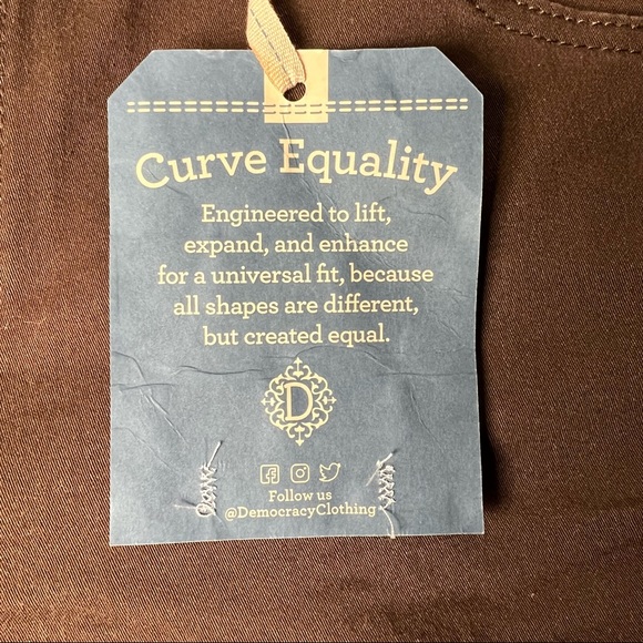 Democracy Brown Ankle Length Stretch Pants - Picture 9 of 12